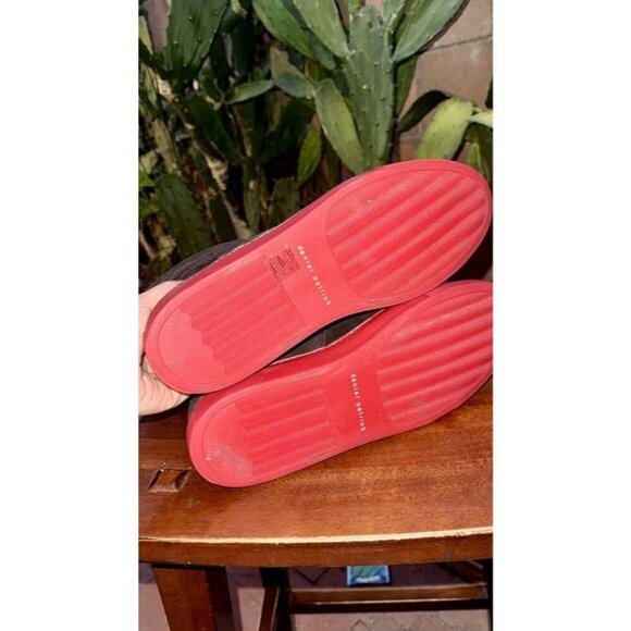 Daniel Patrick Men's Hightop Black Red Shoes Size 8 41 Pre-Owned! - Picture 5 of 6